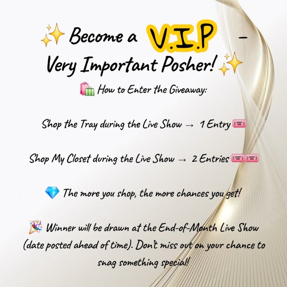 10/1 VIP Giveaway Announcement - Picture 1 of 6